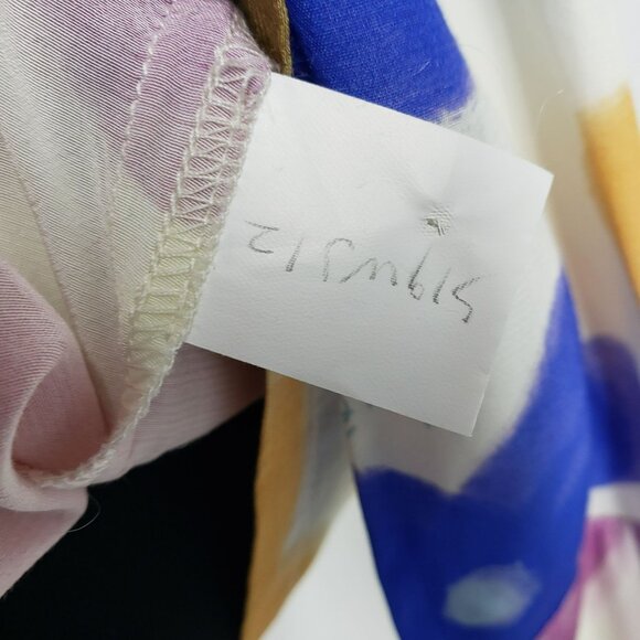 With Jean Hermana Dress Floral Daisy Viola Tricolor Cinched Top Cutout Mini 90s - Picture 9 of 15